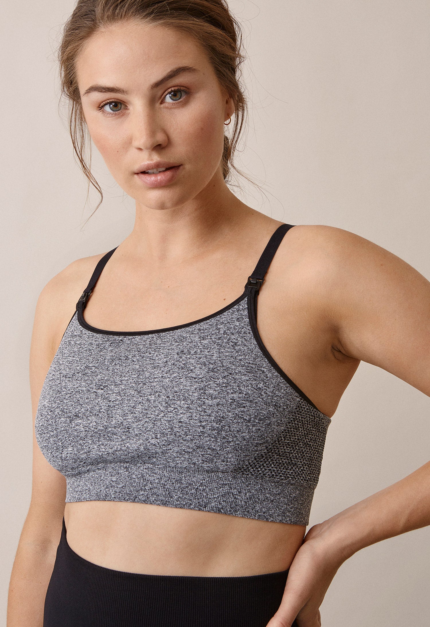 Seamless Sport-Still-BH - Dark Grey Melange