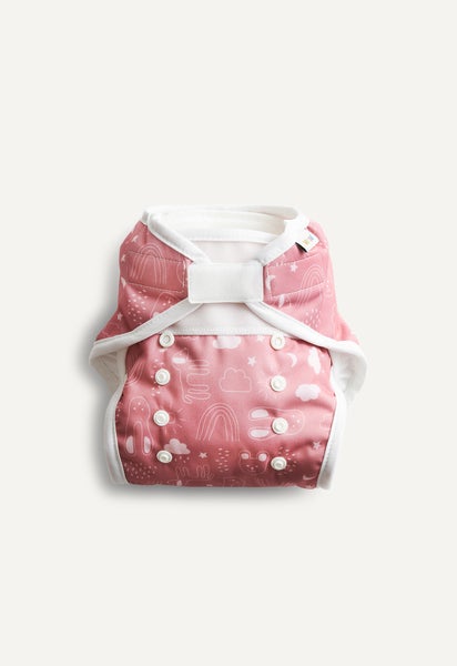 Windel Cover - All in Two - Rosa Teddy