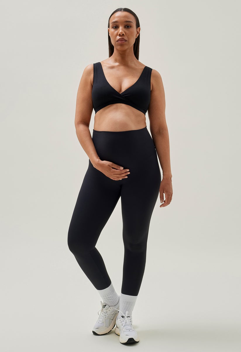 Umstandsleggings Yoga - Schwarz