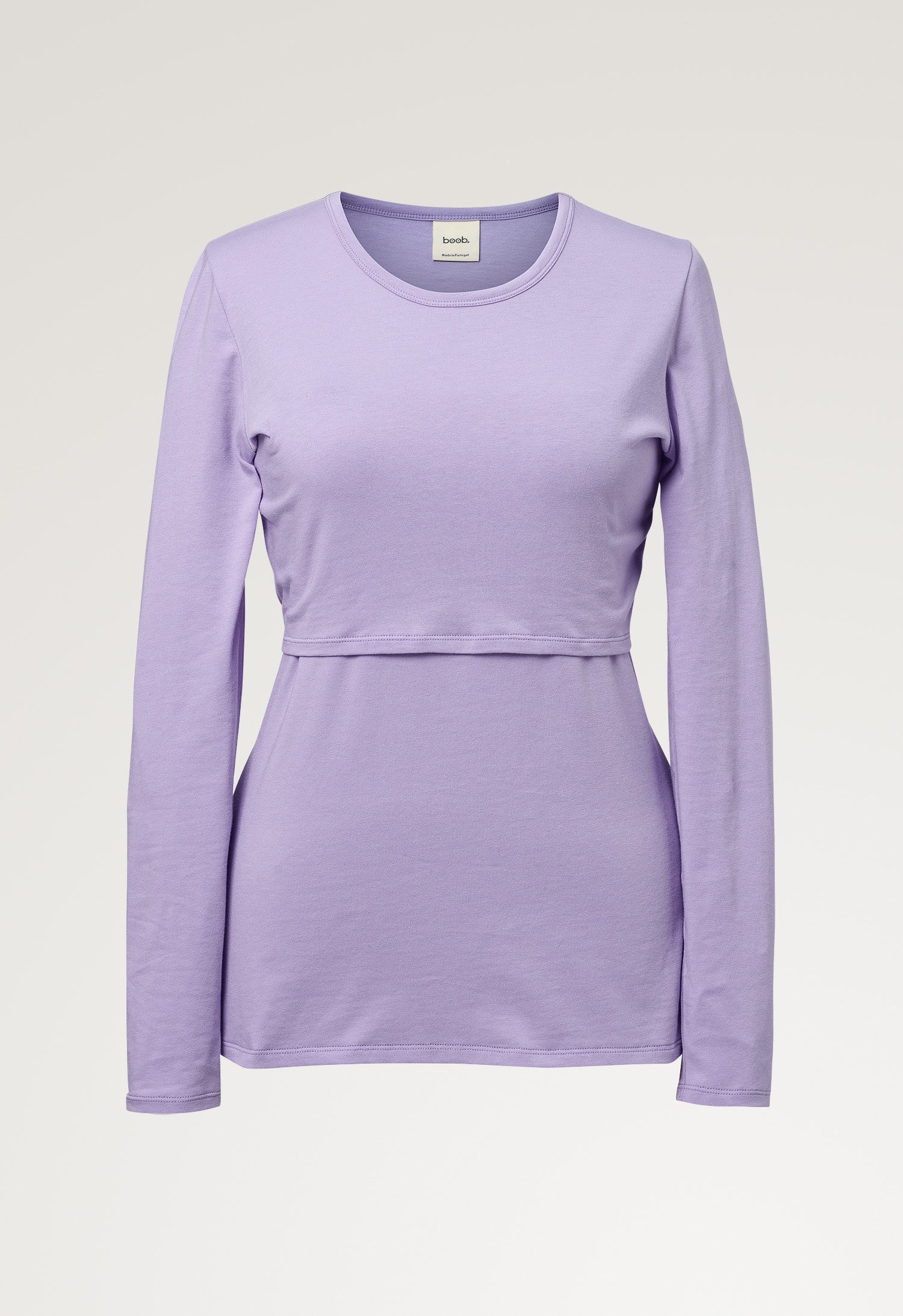 Langarm-Stillshirt - Lila
