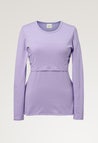 Langarm-Stillshirt - Lila