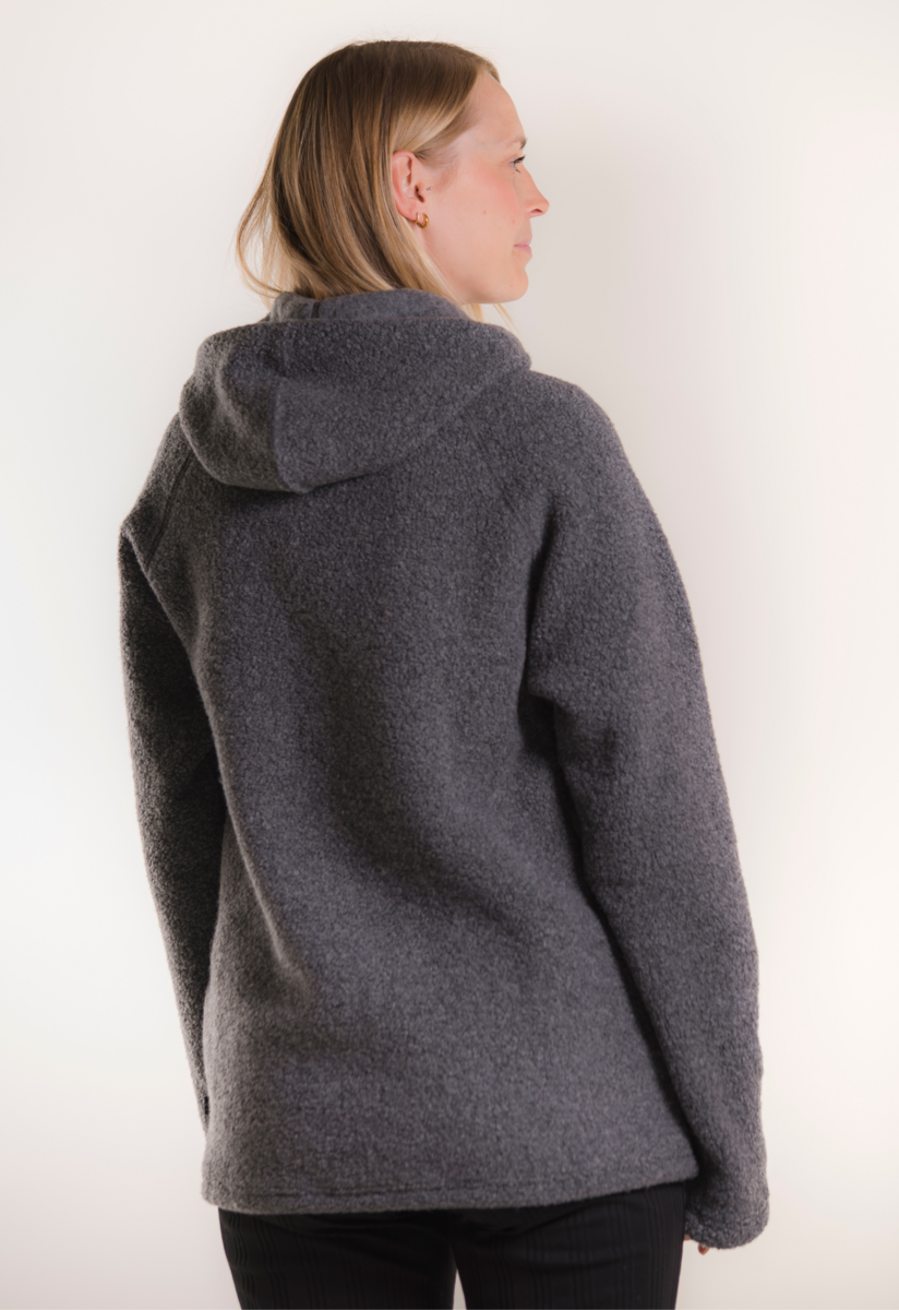 Fleecepullover für Babytrage - Grau