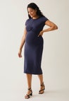 Umstands-Partykleid mit Stillöffnung - Navy