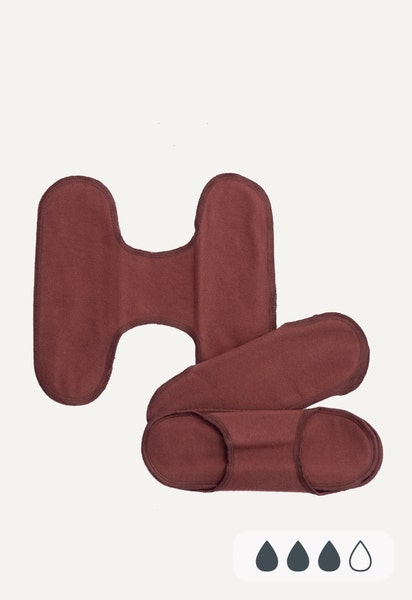 Stoffbinden - Snap free - Dunkelot - Versand in Woche 13