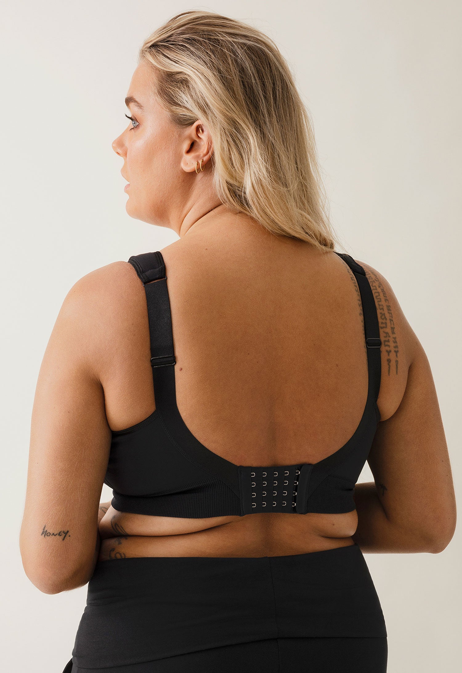 Stützender Still-BH ohne Bügel 75C-100G - Schwarz