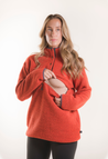 Wollflor-Pullover - Orange