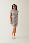 The Shirt Mini Dress - Grey Melange