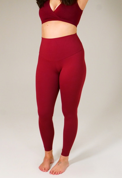 Umstandsleggings Yoga - Rot