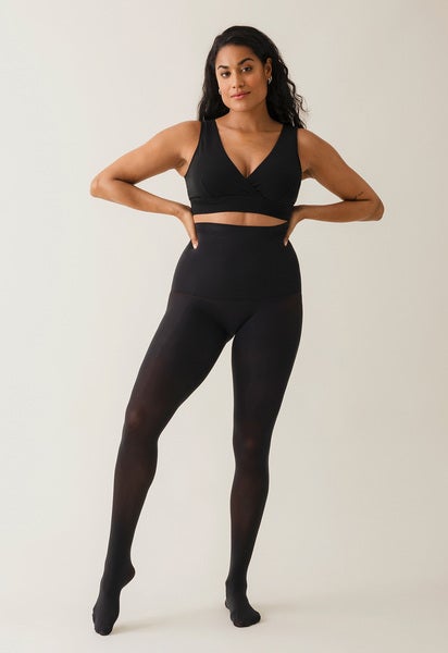 Postpartum-Strumpfhose - Schwarz