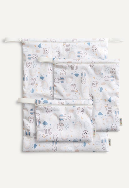 Aufbewahrungstasche - White Teddy