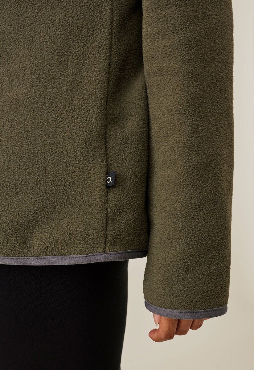 Fleecepullover mit Stillfunktion - Green Olive