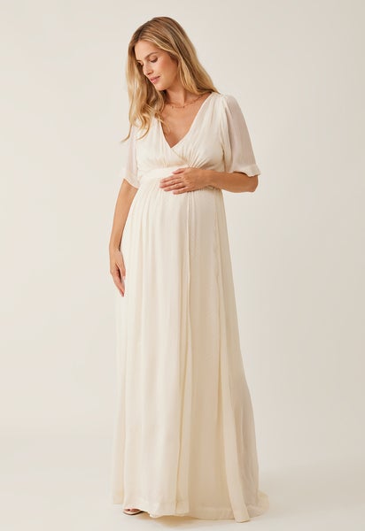 Umstandsbrautkleid - Weiß