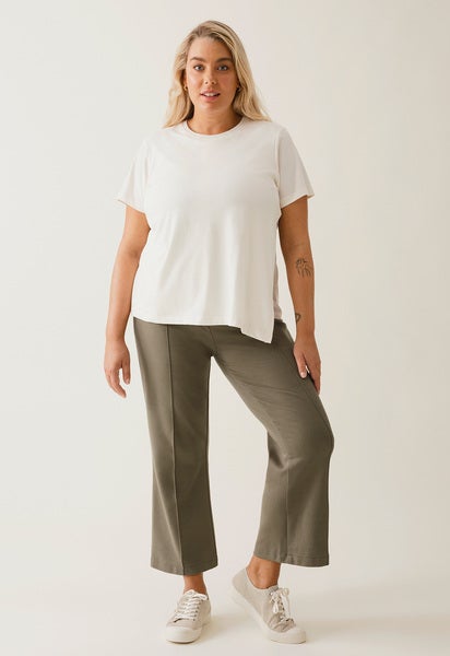 Business Umstandshose - Green khaki