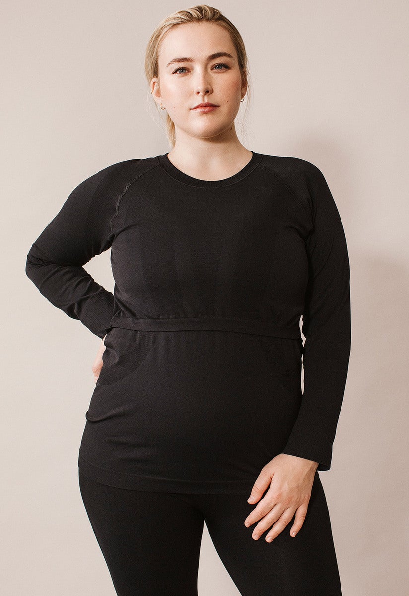 Sportshirt mit Stillfunktion - Schwarz