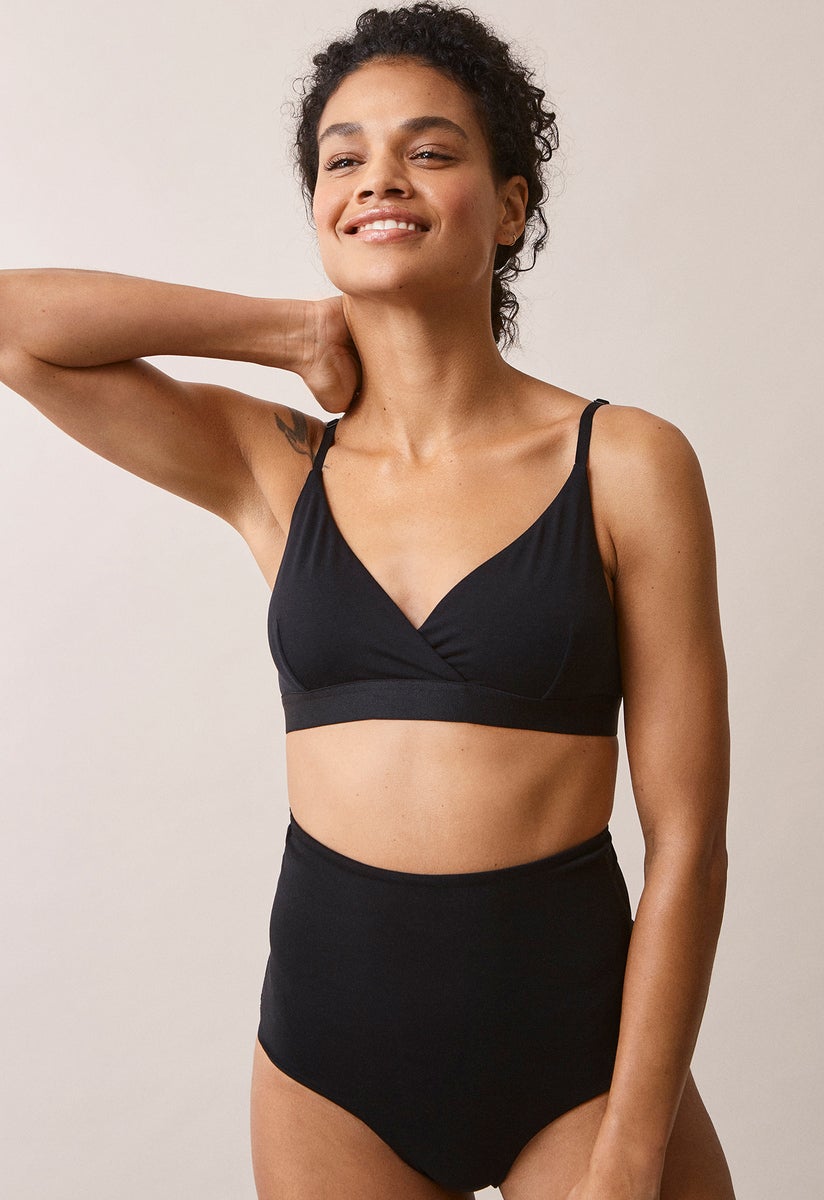 Postpartum-Slips high waist - Schwarz